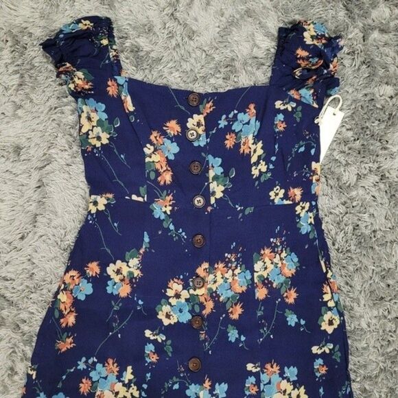 Revolve Capulet Mae Button Closure Midi Sedona Floral Dress Size Small Bohemian - Picture 5 of 10